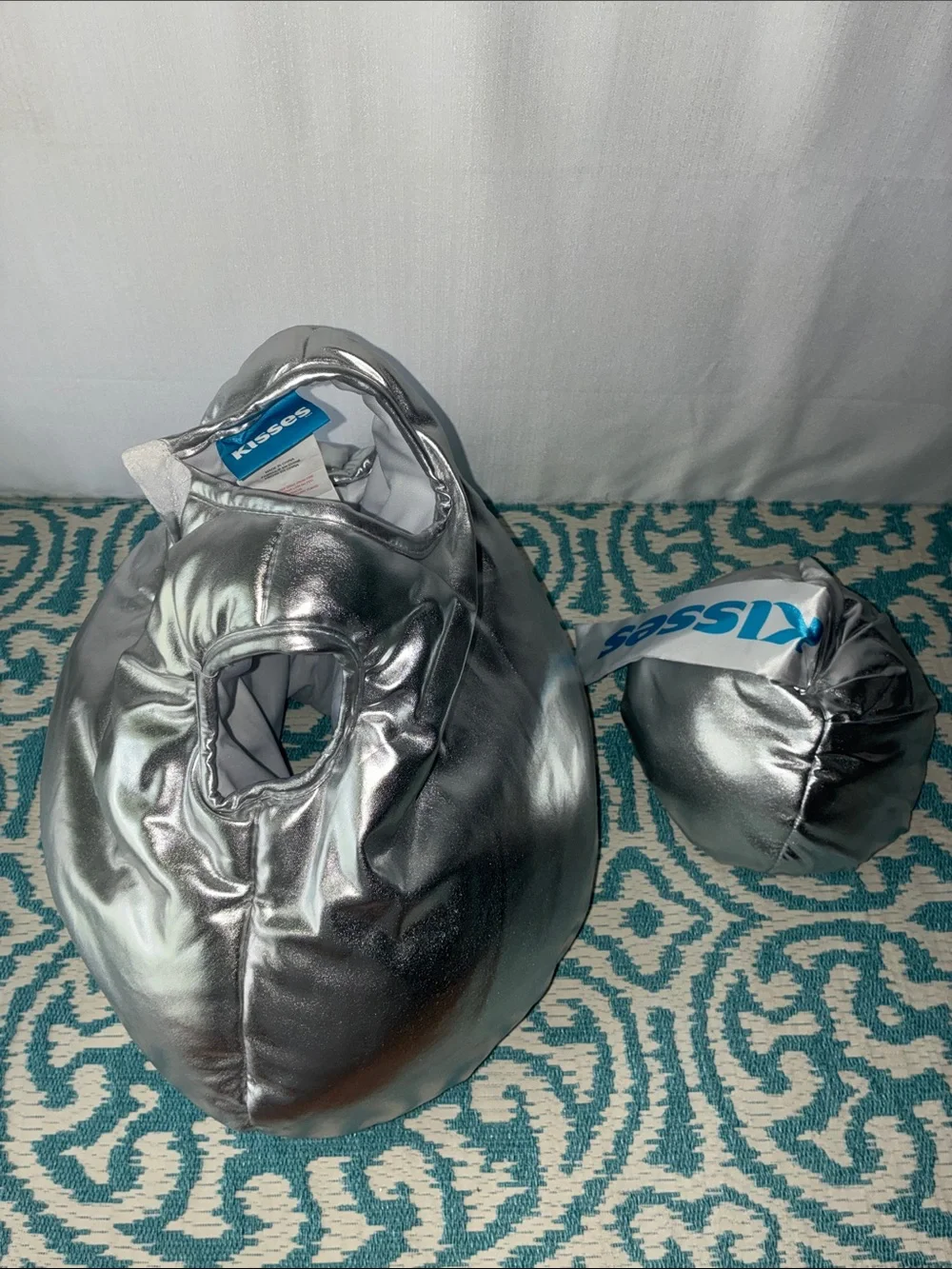 Hersheys Kiss Metallic Silver Kids Halloween Costume with Logo Cap